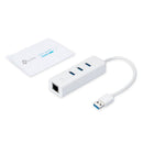 TL-UE330 - TP-Link UE330 USB 3.0 3-Port Hub & Gigabit Ethernet Adapter