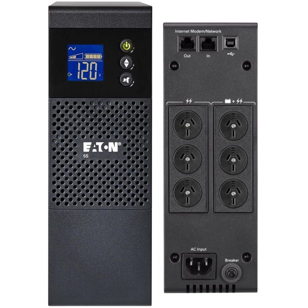 5S1600AU - Eaton 5S 1600VA Tower/Under Monitor UPS - Tower - 4 Minute Stand-by - 230 VAC Input