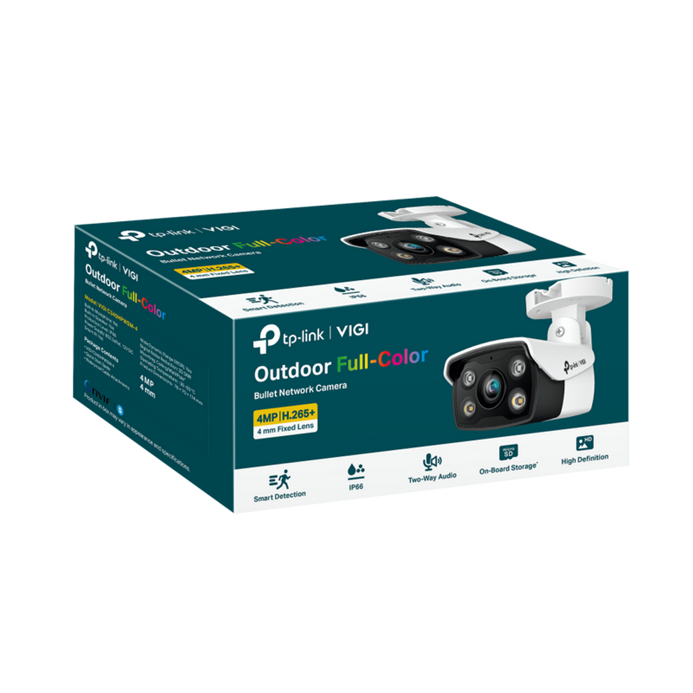TL-VIGIC340(4MM) - TP-Link VIGI C340 (4mm) 4MP Outdoor Full-Colour Bullet Network Camera