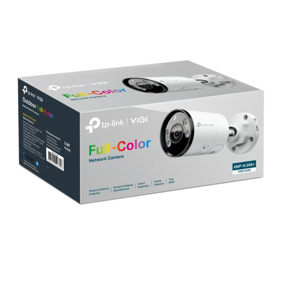 VIGI C345(2.8mm) - TP-Link VIGI 4MP Outdoor Full-Colour Bullet Network Camera