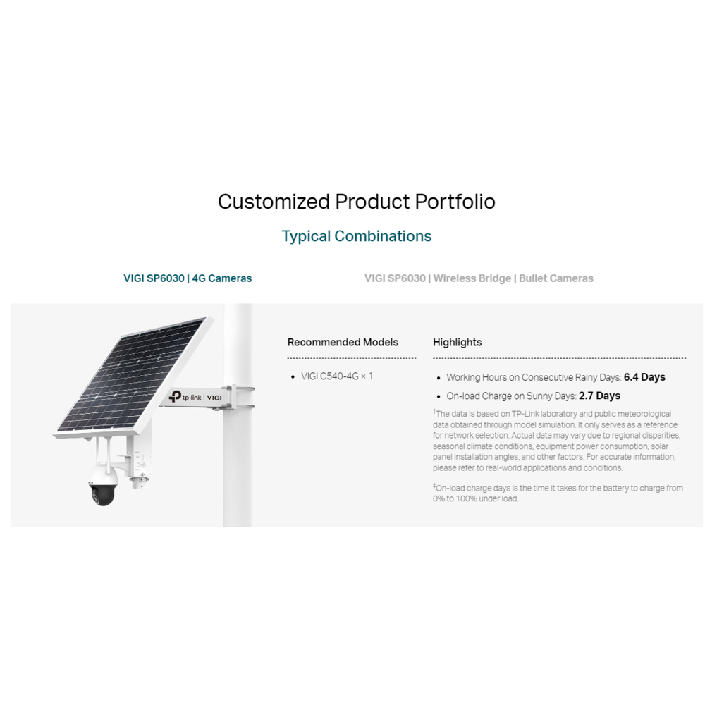 VIGI SP6030 - TP-Link VIGI Intelligent Solar Power Supply System 60W 30Ah
