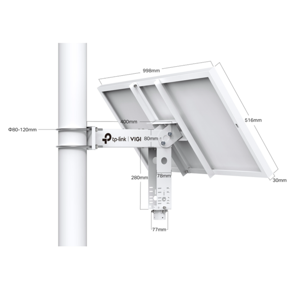 VIGI SP6030 - TP-Link VIGI Intelligent Solar Power Supply System 60W 30Ah