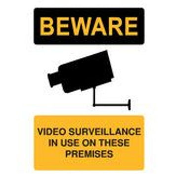 BW-805L - Beware - Surveillance Cameras in Use Warning Sign - PVC 460x600mm