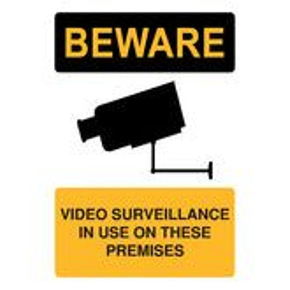BW-805L - Beware - Surveillance Cameras in Use Warning Sign - PVC 460x600mm