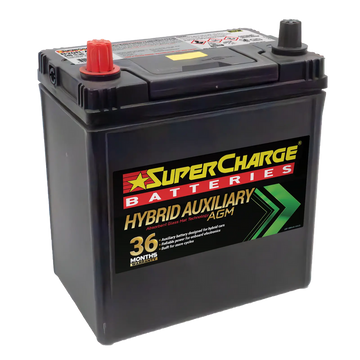 B20R-AGM - Supercharge Hybrid Auxiliary B20R-AGM Battery 35Ah