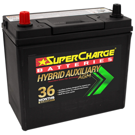 B24R-AGM - Supercharge Hybrid Auxiliary B24R-AGM Battery 45Ah