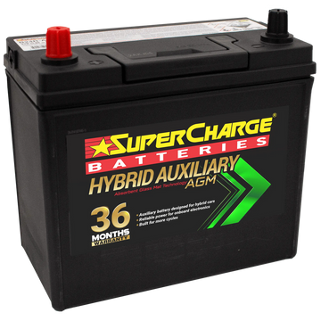 B24R-AGM - Supercharge Hybrid Auxiliary B24R-AGM Battery 45Ah