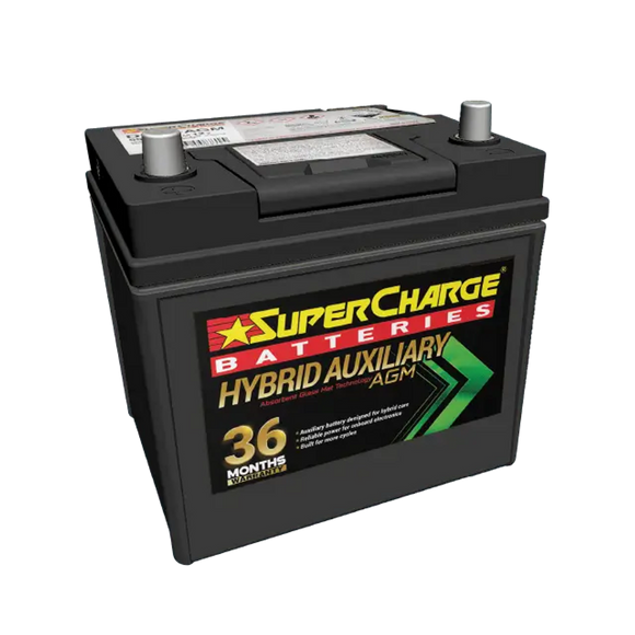 D23R-AGM - Supercharge Hybrid Auxiliary D23R-AGM Battery 50Ah