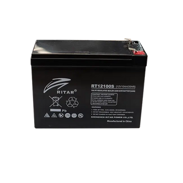 RT12100S - Ritar - 12VDC 10Ah Sealed Lead Acid Battery