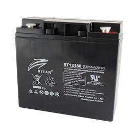 RT12180F3-FF - Ritar - 12VDC 18Ah Sealed Lead Acid Battery - F3 Terminals - Free Freight (Excludes Rural & Residential)