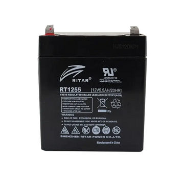 RT1255F1 - Ritar - 12VDC 5.5Ah Sealed Lead Acid Battery