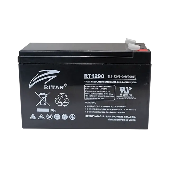 RT1290LB - Ritar - 12VDC 9Ah Sealed Lead Acid Battery
