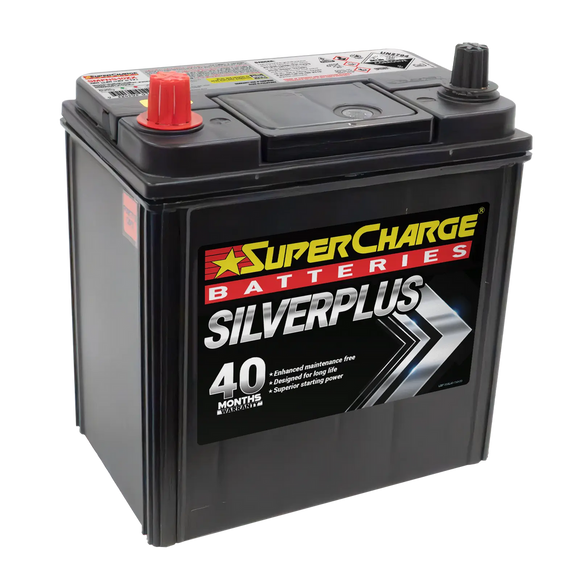 SMFNS40ZX - Supercharge Silverplus SMFNS40ZX Battery 40Ah