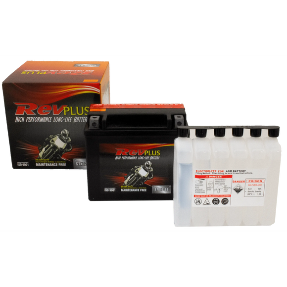 STX12-BS - RevPlus Motorbike Battery 12V 10Ah