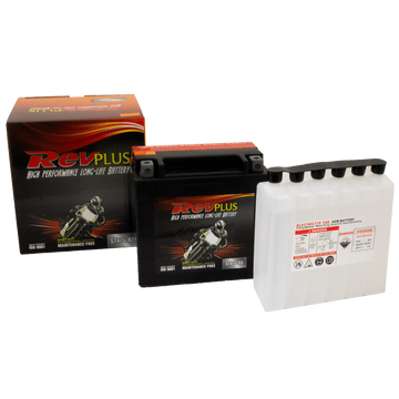 STX14-BS - RevPlus Motorcycle Battery 12V 12Ah