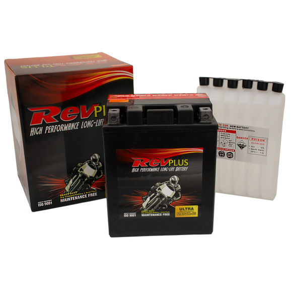 STX14AHL-BS - RevPlus Motorbike Battery 12V 12AH