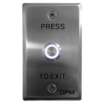 AEL1911 - Illuminated Exit Button Flush Momentary IP65 Stainless Steel