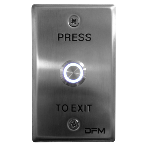 AEL1911 - Illuminated Exit Button Flush Momentary IP65 Stainless Steel