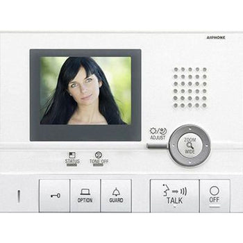 GT-1C - Aiphone Colour LCD 4 wire hands free apartment station for GT system fitted with service switch White Colour