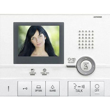 GT-1C - Aiphone Colour LCD 4 wire hands free apartment station for GT system fitted with service switch White Colour