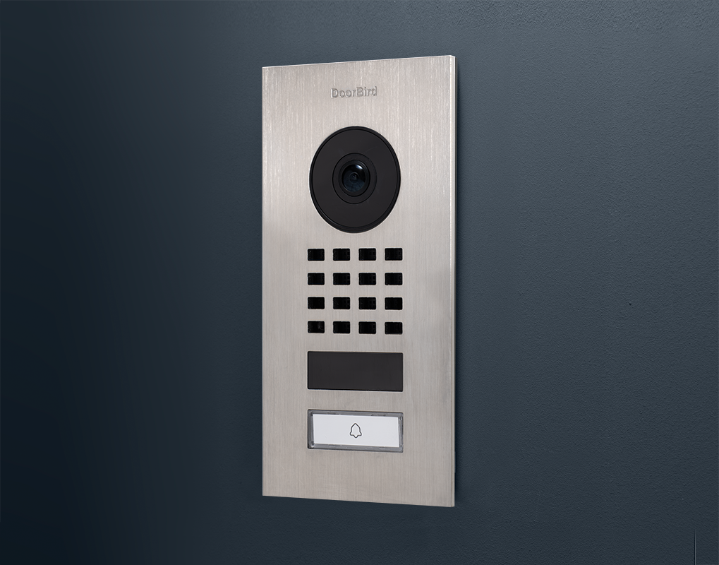 DB-D1101V-FLUSH - IP Mini video door station - flush mount with 1 call button (V2A grade)