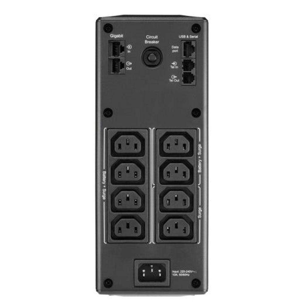 BR1600MI - APC Back UPS Pro BR 1600VA, 8 Outlets, AVR, LCD Interface