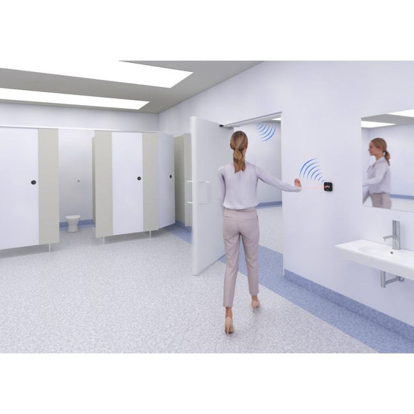 Hotron AerWave - Hygienic, touchless and wireless automatic door activation switch & RX