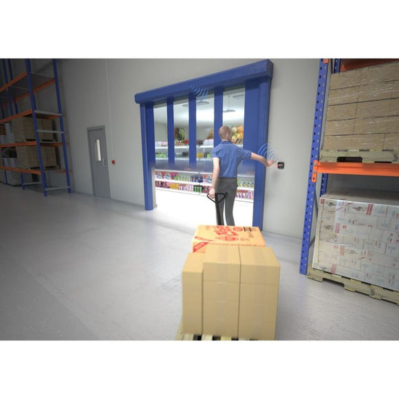 Hotron AerWave - Hygienic, touchless and wireless automatic door activation switch & RX