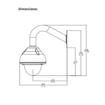 Bosch VDA-445WMT - Wall Mount For Flexidome VF, XT+, XF & DN Series