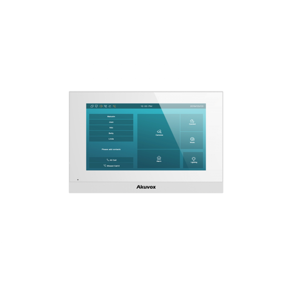 C313N-White - Akuvox 7" indoor monitor- Standard version - White