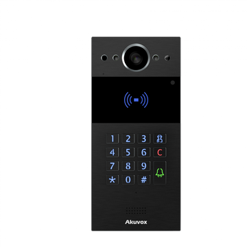 R20K-BK - Akuvox Palm-Size Doorphone Certified for Outdoor Usage - Black