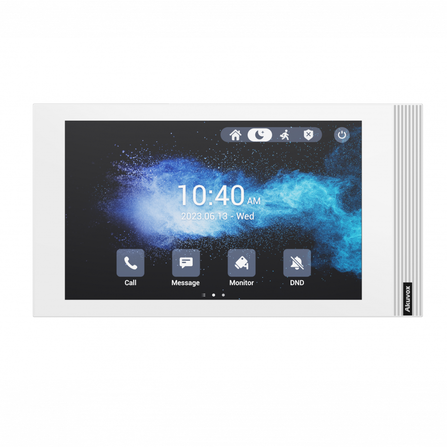 S562W-White- Akuvox SIP WiFi Indoor Monitor (Linux Version) 7 inch - White