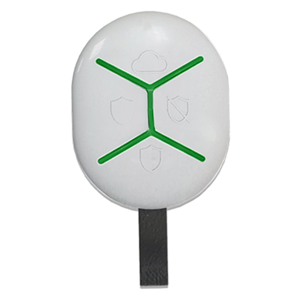 U-Prox Keyfob B4 White - Wireless Remote, three buttons for controlling and one programmable button