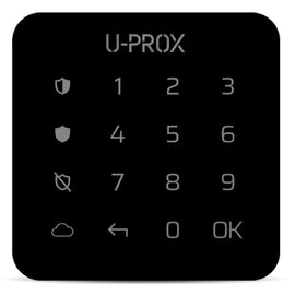 U-Prox Keypad G1 - Wireless Miniature keypad with touch surface for one group Black