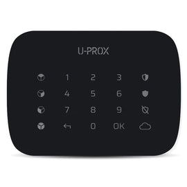 U-Prox Keypad G4 - Wireless Keypad with a touch surface and buttons for managing four groups Black