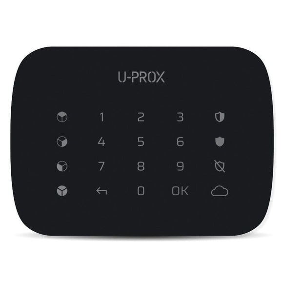 U-Prox Keypad G4 - Wireless Keypad with a touch surface and buttons for managing four groups Black