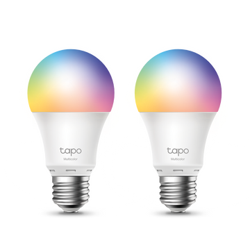 TL-TAPOL530E-2P - TP-Link Tapo L530E(2-Pack) Smart Wi-Fi Light Bulb, Multicolor, Screw in, 2 Pack