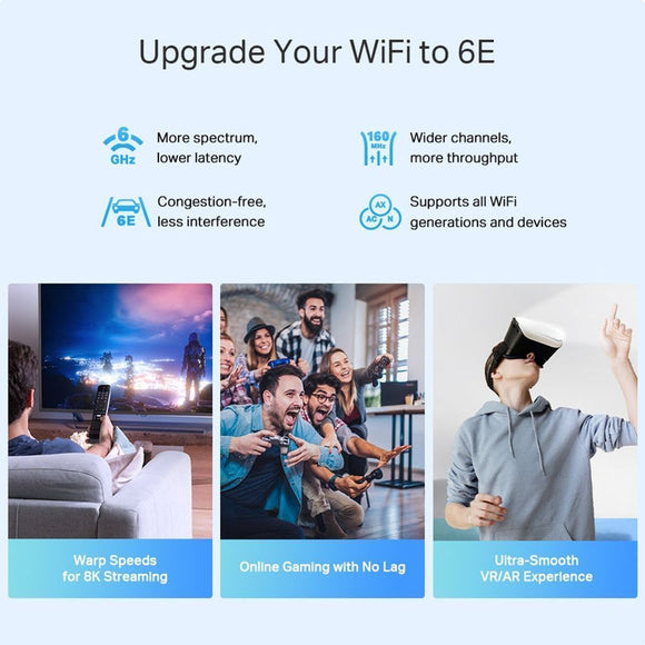 TL-DECOXE75PRO-3P - TP-Link Deco XE75 Pro AXE5400 Tri-Band Mesh Wi-Fi 6E System (3 Pack)