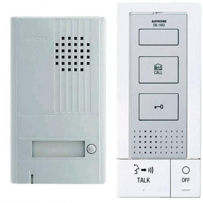 DBS-1AK - Aiphone Kit comprising DB1MD handsfree master station and single call door station (Silver)