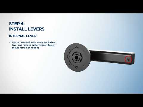 SREASC03B - Schlage Ascent Internal Smart Entrance Lever - Black-6