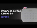 U-Prox Keypad G4 - Wireless Keypad with a touch surface and buttons for managing four groups Black-2