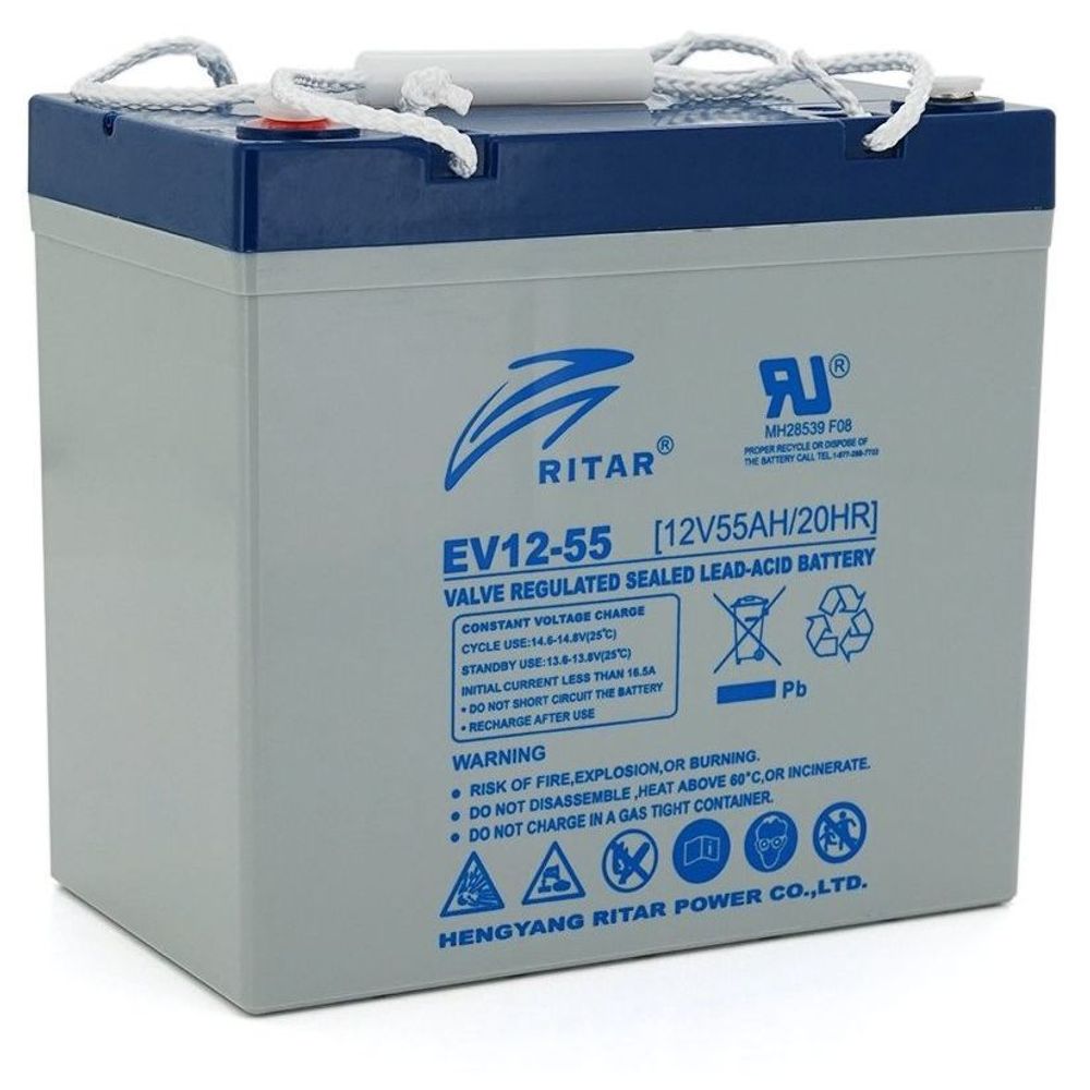 EV12-55 - Ritar 12V 55Ah EV Series AGM Deep Cycle Battery | Essential ...