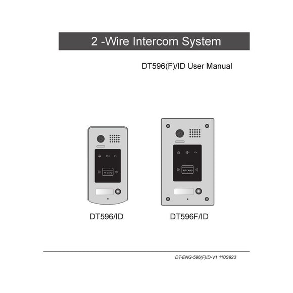V-Tek - Outdoor Station Colour Camera Flush Mount (RFID Access Version)