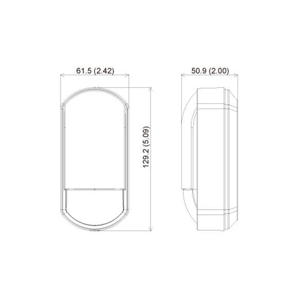 OPT-FLX-S-DT-X5 - Optex - PIR Detector / PIR Microwave Combination Detector : FlipX Series