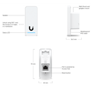 UA-G2 - Ubiquiti Compact, second-generation NFC card reader and request-to-exit device