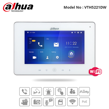 DHI-VTH5221DW - Dahua - IP Intercom Wifi Monitor 7" Display