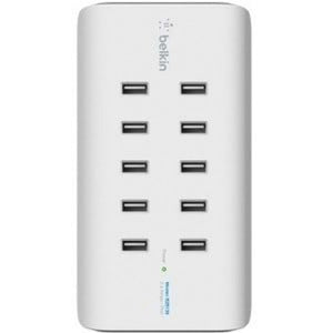 B2B139AU - Belkin RockStar 10-Port USB Charging Station - 120 W - 5 V DC/2.40 A Output
