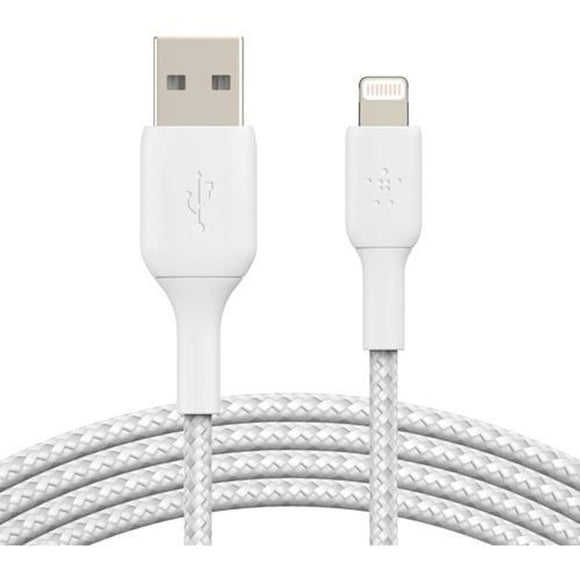 CAA002BT2MWH - Belkin Lightning/USB Data Transfer Cable - 2 m Lightning/USB Data Transfer Cable - First End: Lightning