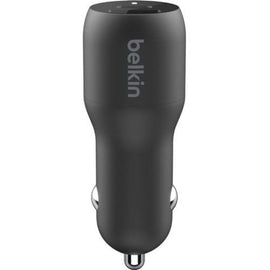 CCB004BTBK - Belkin Dual Car Charger with PPS 37W - Black