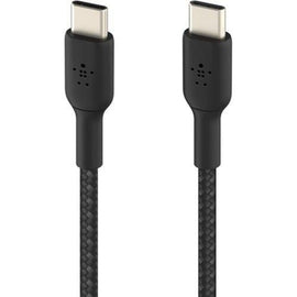 CAB004BT1MBK - Belkin BOOST CHARGE Braided USB-C to USB-C Cable - 1 m USB-C Data Transfer Cable for Smartphone